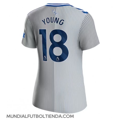 Camiseta Everton Ashley Young #18 Tercera Equipación Replica 2023-24 para mujer mangas cortas